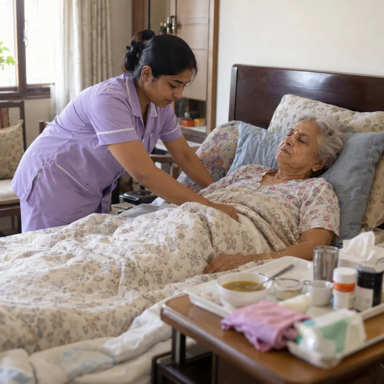 Bedridden patient care at home