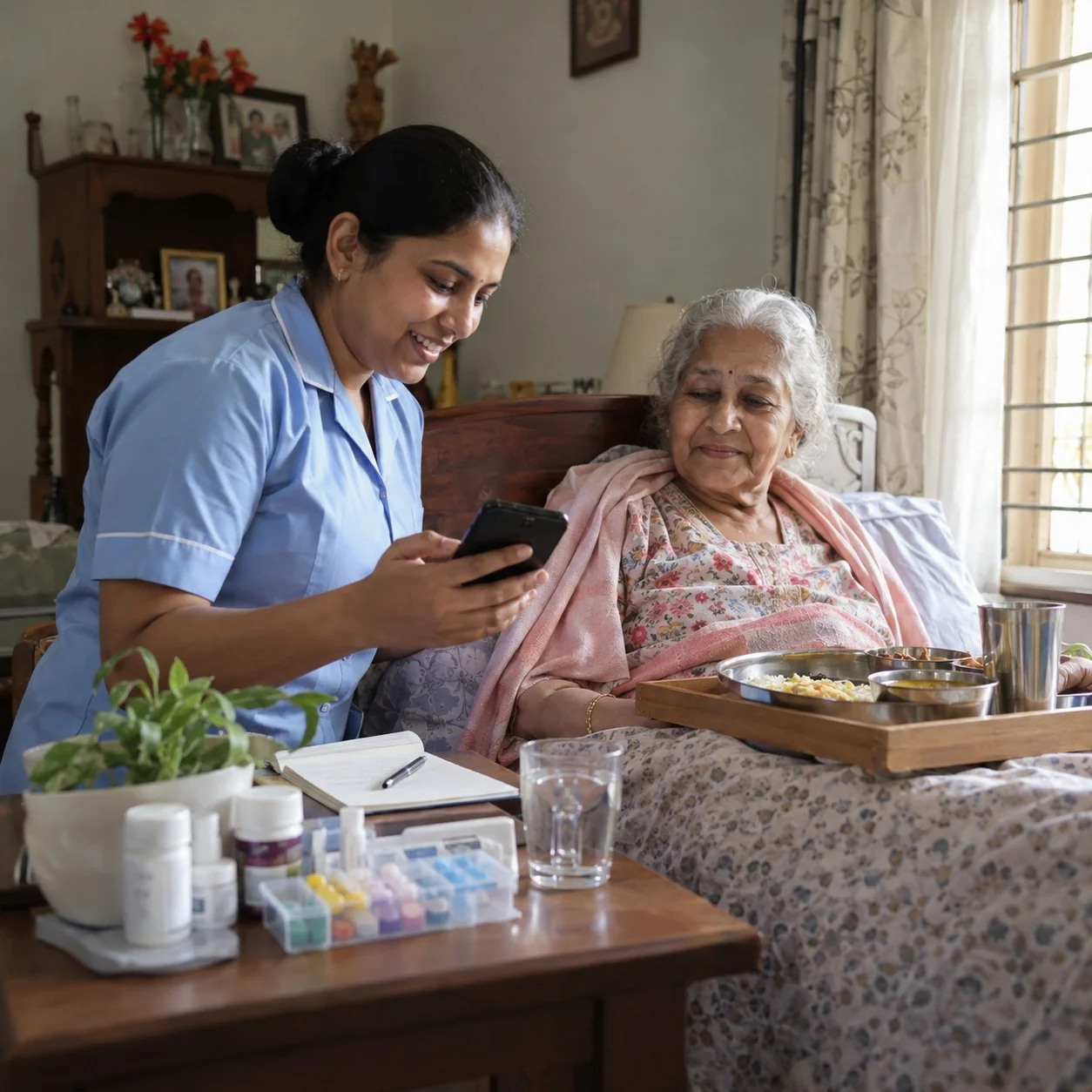 Patient care at home in Noida